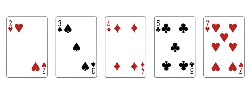 2-7トリプルポーカー：カードの強さ